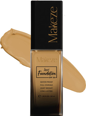 Makeze Liquid Foundation | Lightweight Full Coverage | Matte Finish | 40 ml Foundation(cream04, 40 ml)