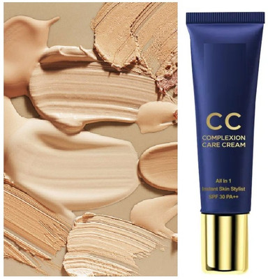 Emijun CC COMPLEXION CARE CREAM ALL IN 1 INSTANT SKIN STYLIST SPF+++ 30 Foundation(NATURAL BEIGE, 15 ml)