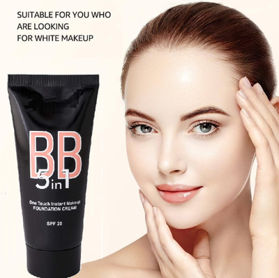 Vyomiris 5 In 1 BB Cream Long Lasting and Lightweight For All Skin Types Foundation(BEIGE, 60 g)