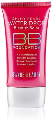 SWISS BEAUTY Shiny Pearl Water Drop Blemish Balm Bb  Foundation(Brown, 40 ml)