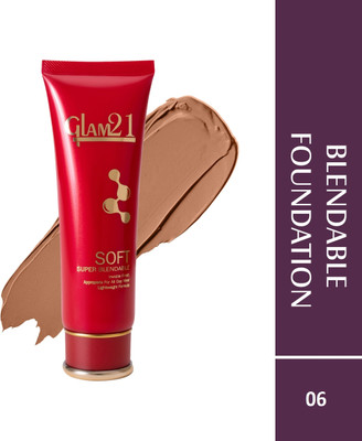 Glam21 Blendable Foundation-Hides Skin Imperfection,Darkspot,Finelines|Lightweight Foundation(SATIN-06, 70 g)