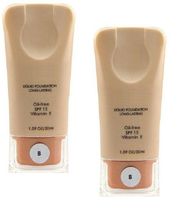 Amaryllis Foundation Weightless Smooth & Velvet Touch, Face MakeUp Pack Of 2 Foundation(Beige, 60 ml)