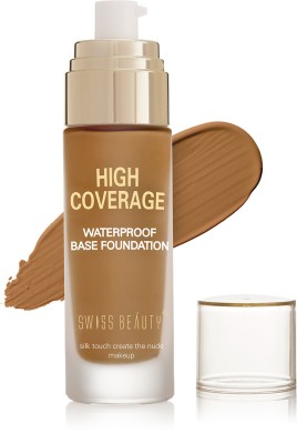 SWISS BEAUTY High Coverage Waterproof, Face Makeup, Base Foundation(Toffee Beige, 55 g)