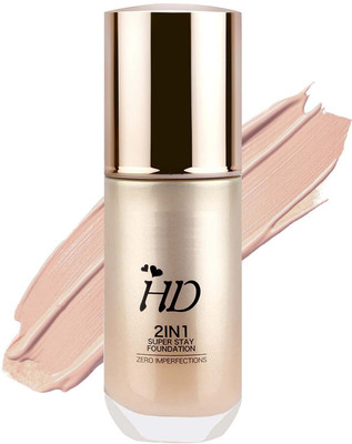 MYEONG Hd 2 In 1 Super Stay Medium Liquid Matte  Foundation(Medium, 60 g)