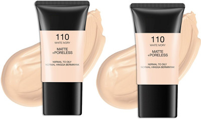 Emijun Foundation for Normal to Oily Skin - Flawless All-Day Finish Foundation(ivory, 36 ml)