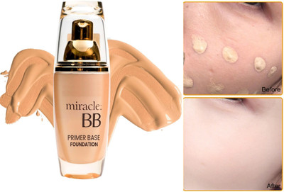 luzimaisa iracle BB Foundation With Primer Base, Oil Control & Poreless Foundation(02-BEIGE, 60 ml)