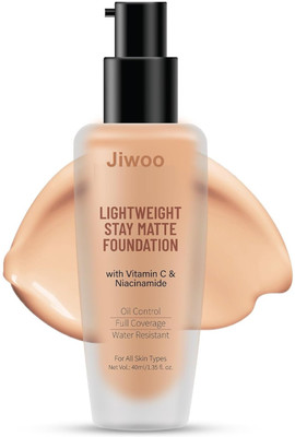 Jiwoo Matte Lightweight Foundation for Face Makeup Foundation(soft ivory, 40 ml)