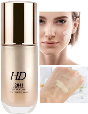Jiwoo SUPER LONG LASTING SUPER HD FULL COVERAGE FOUNDATION Foundation(IVORY, 30 ml)
