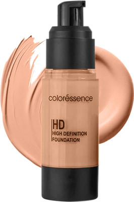 COLORESSENCE High Definition Foundation Full Coverage Waterproof Lightweight Matte Formula Foundation(HDF-3, 30 ml)