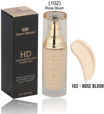 OB OCEAN BEAUTY Full Liquid HD Coverage Matte Finish Dewy Base Hydrating Mousse Foundation Cream Foundation(Waterproof High Definition Oily Dry BB CC All Dusky Dark Skin Type for 24 Hours, 45 ml) OB OCEAN BEAUTY Full Liquid HD Coverage Matte Finish Dewy Base Hydrating Mousse Foundation Cream Foundation(Waterproof High Definition Oily Dry BB CC All Dusky Dark Skin Type for 24 Hours, 45 ml)