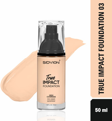 SIDVION High Coverage Liquid Foundation | Blemish Free | Blendable Makeup  Foundation(Blush, 50 ml)