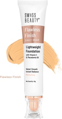 SWISS BEAUTY Flawless Finish Daily wear lightweight foundation Natural Foundation(06 Medium, 40 g)