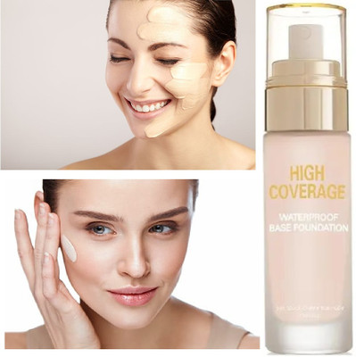 USBK High Coverage Lightweight Makeup Base Liquid  Foundation(BEIGE, 60 ml)