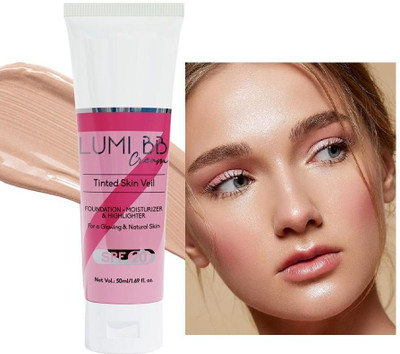 FLORERO 3 in one convenient product for effortless daily makeup application Foundation(BEIGE, 50 ml)