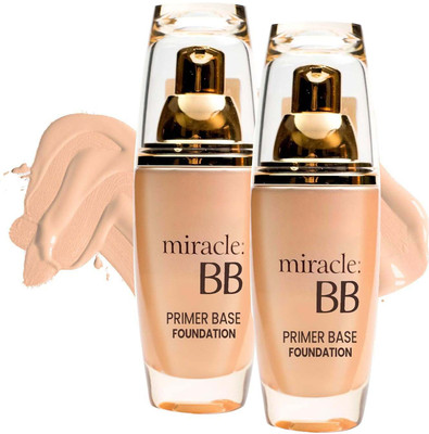 tanvi27 Light Weight BB Primer Base Matte Full Coverage Foundation Combo Foundation(Beige, 120 ml)