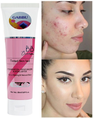 GABBU Foundation with SPF-20, Foundation + Moisturizer + Highlighter Foundation(beige, 58 ml)