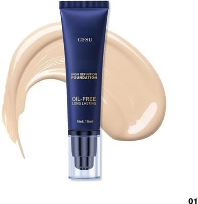 GFSU - GO FOR SOMETHING UNIQUE Mini Hd High Definition Foundation,Oil-Free Long Lasting Foundation(White ivory, 15 ml)