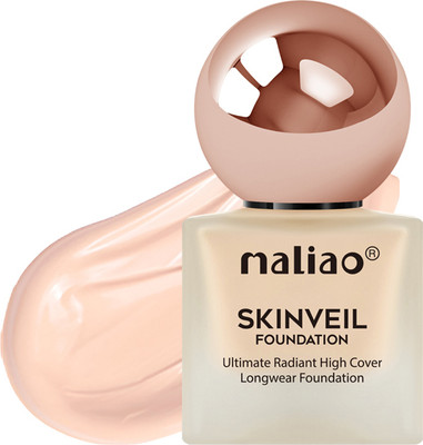 maliao Foundation | High-Coverage, Longwear, Lightweight & Waterproof Foundation(SAND BEIGE, 40 ml)