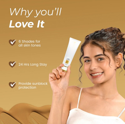 DARVING SPF30 PA++ High Coverage Liquid | Blemish Free & Blendable Makeup  Foundation(almond, 50 g)