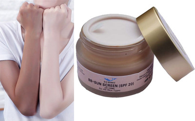 BLUEMERMAID Natural Sun Protection Foundation Moisturizer Organic BB Sunscreen Cream Foundation(BEIGE, 30 g)