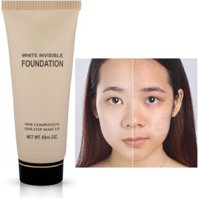 Arcanuy Pro White Invisible Foundation Waterproof  Foundation(IVORY, 60 ml)