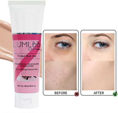 FLORERO Tinted Skin Veil Foundation with SPF-20, Foundation + Moisturizer + Highlighter Foundation(BEIGE, 50 ml) FLORERO Tinted Skin Veil Foundation with SPF-20, Foundation + Moisturizer + Highlighter Foundation(BEIGE, 50 ml)