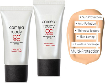 REIMICHI Water Proof CC Cream SPF 30 Dark Spot Correcting Foundation Combo Foundation(BEIGE, 80 ml)