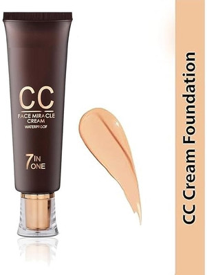 EVERERIN 7 Anti 1 Full Coverage Waterproof Matte Finish Base Foundation-03 Foundation(03 BEIGE, 60 ml)