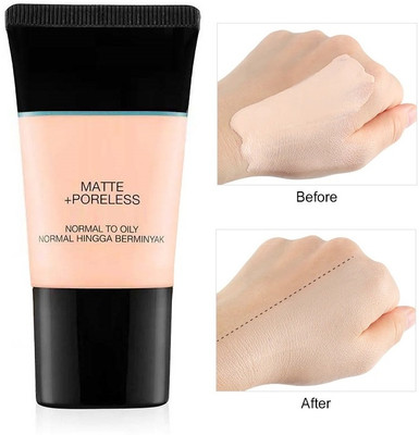 MYEONG Face Liquid Full Coverage Pore Less Liquid Foundation Tube Foundation(IVORY, 18 ml)
