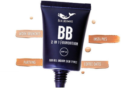 BLUEMERMAID Liquid Foundation Moisturizing Strong Cover Foundation(natural beige, 30 ml)