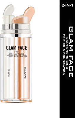 GABBU 2-in-1 Ultimate Base Glow Primer +  Foundation(beige, transpereant, 60 ml)