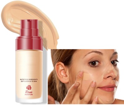 ADJD Rose Moisture Foundation - Radiant Foundation(WHITE IVORY, 30 ml)