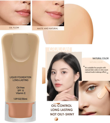 Amaryllis Matte Full Coverage Foundation Oil Control Foundation(Beige, 30 ml)