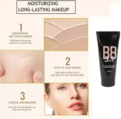 GABBU 5 in 1 Foundation Cream for All Skin Type  Foundation(Beige, 60 g)