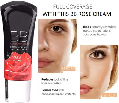 USBK bb rose cream best for Fair skin tone also for all skin type Foundation(ivory, 38 ml)