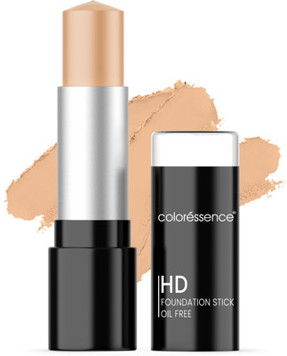 COLORESSENCE HD Foundation Stick SPF-15 Full Coverage Waterproof Smudge Proof Rollon Panstick Matte Finish Formula Foundation(Beige, 12.5 g)