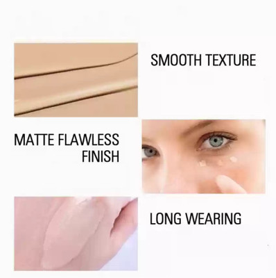 Jiwoo HD High Definition Waterproof Foundation With lightwet texture Foundation(biege, 60 ml)