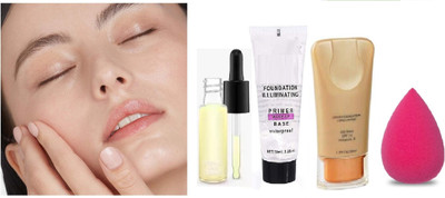 AFARAXIA best Flawless Finish full Coverage Foundation For face serum Foundation(beigh, transprant, 230 ml)