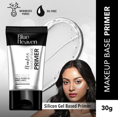BLUE HEAVEN Oil Free Flawless Makeup Base Primer Silky Matte Finish Primer  - 30 g(Transparent)