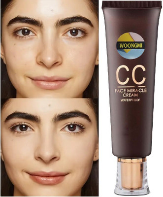 WOONGMI ALL IN ONE CC CREAM INVISIBLE FINISH FULL COVERAGE WATERPROOF Foundation(NATURAL BEIGE, 45 ml)