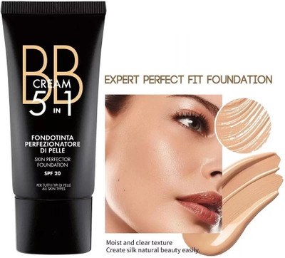 FLORERO 5-IN 1 INSTANT MAKEUP FOUNDATION CREAM Foundation(BEIGE, 20 g)