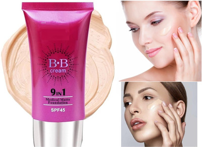 Vyomiris Beat Quality BB Cream Full High Coverage Matte Finish Foundation Long Lasting Foundation(ivory, 50 ml)
