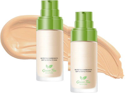 ADJD Combo GREEN TEA - Moisture, Soft & Gentle Skin Care Foundation(NATURAL, 60 ml)