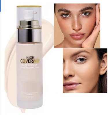 Luipui best high coverage waterproof foundation (101 white ivory) Foundation(beige, 50 ml)