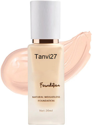 tanvi27 Natural Weightless Liquid  Foundation(white ivory, 30 ml)