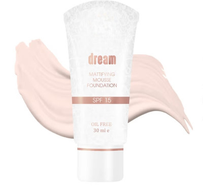 FLORERO Mattifying Mousse Foundation Oil Free spf 15 Foundation(ivory, 30 ml)