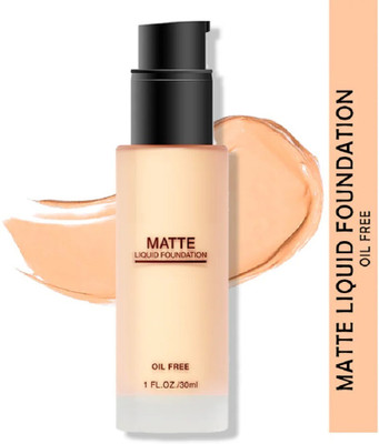 Emijun Liquid Foundation for Oily and Dry Skin Lightweight Matte Finish Foundation(NATURAL BEIGE, 30 ml)