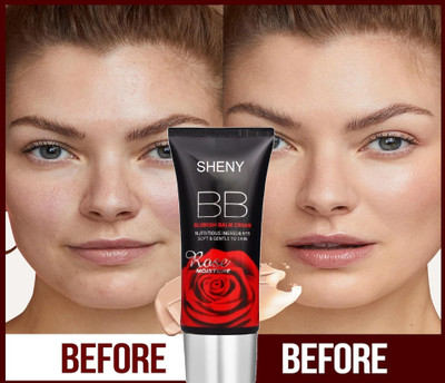 Sheny BB Cream Hides Blemishes Blend Easily Lightweight & Ultra-Creamy Formula Foundation(BEIGE, 40 g)