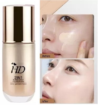 Jiwoo 2 IN 1 Super Stay, PROFESSIONAL HIGH DEFINTION, High Coverage Foundation(BEIGE, 60 g)