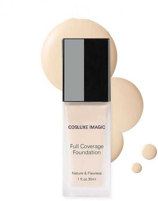 COSLUXE IMAGIC FULL COVERAGE FOUNDATION Natural & 30ml - 1214 NATURAL BUFF Foundation(FA-121 1214, 30 g)